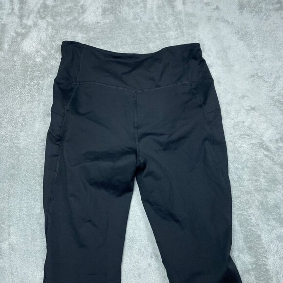 Eddie Bauer Womens Trail Tight Leggings Large Black High Waist a1525 - Picture 4 of 5